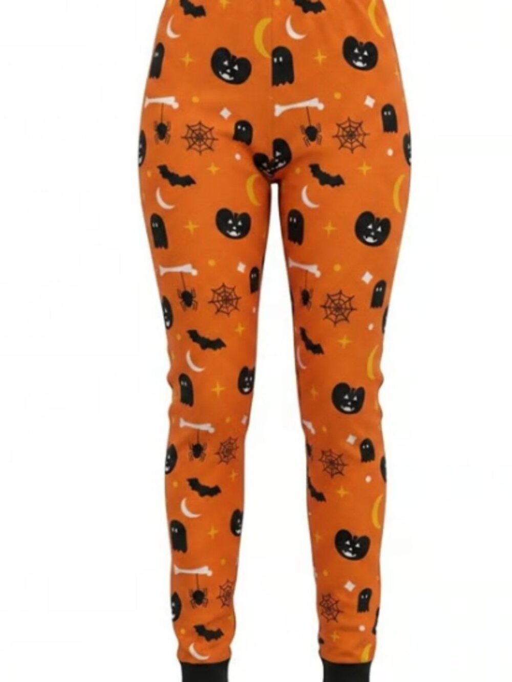 Women’s Size Large Halloween Pajama Pants – Pumpkin & Ghost Print